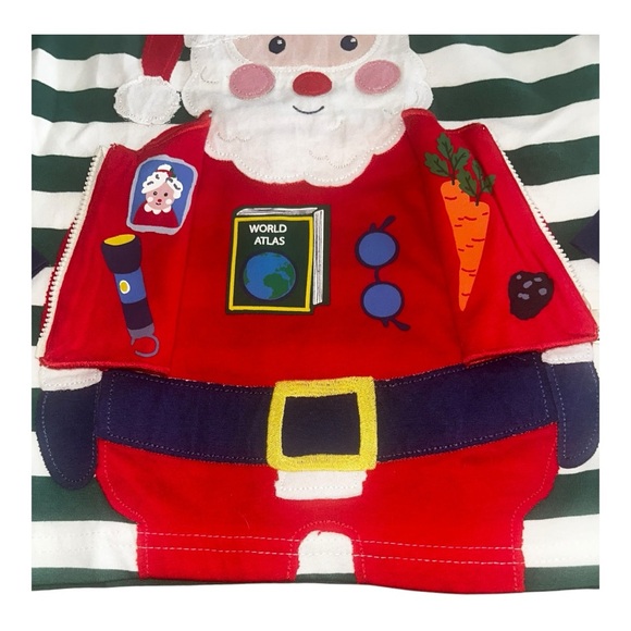 Mini Boden Santa Flap long sleeve applique tee - Picture 3 of 4